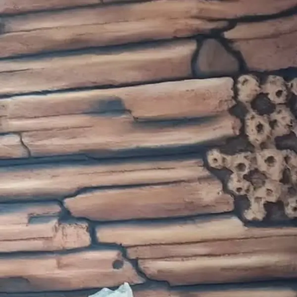 Dekorasi dinding – Relief kayu artifisial